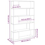 vidaXL Centre de divertissement Noir 100 x 24 x 155 cm