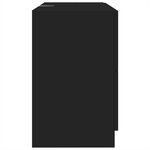 vidaXL Armoire d'évier noir 78x37x59 cm bois d'ingénierie