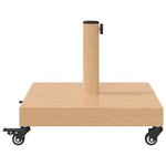 vidaXL Base de parasol extérieur Bois clair 45 x 45 x 31.5 cm
