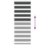 vidaXL Store zèbre noir 60x150 cm largeur du tissu 55 9 cm polyester