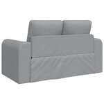 vidaXL Canapé-lit pliant Gris clair 148 x 71 x 83 cm tissu