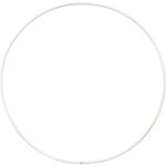 10 cercles en métal blanc - Ø 15 cm