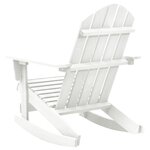 vidaXL Chaise à bascule de jardin Bois Blanc