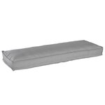 vidaXL Coussin de palette pour banc Gris 120x40x8 cm Tissu Oxford