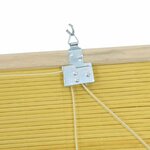 vidaXL Stores et Rideaux de fenêtre Autre Jaune Bambou