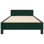 vidaXL Cadre de lit sans matelas vert foncé 90x190 cm velours