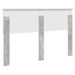 vidaXL Tête de lit Gris béton 160 cm Bois d'ingénierie