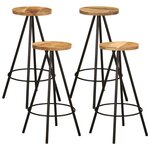 vidaXL Ensemble de bar 5 Pièces bois de manguier massif