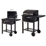 Progarden barbecue au charbon de luxe noir mat