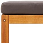 vidaXL Salon de jardin avec coussins 8 Pièces bois massif d'acacia