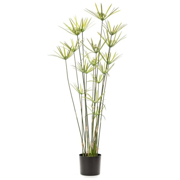 Emerald cyperus artificiel vert 120 cm en pot