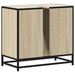 vidaXL Armoire lavabo de salle de bain chêne sonoma bois d'ingénierie