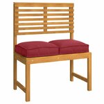 vidaXL Coussin pour assise de palette 4 Pièces Bordeaux 40 x 40 x 8 cm