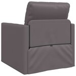 vidaXL Sofa Lit de Sol avec coussin Gris 74 x 77 x 81 cm Faux cuir