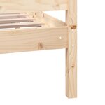 Vidaxl cadre de lit bois massif 160x200 cm