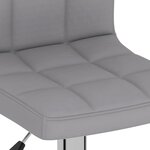 vidaXL Tabourets de bar lot de 2 gris clair tissu
