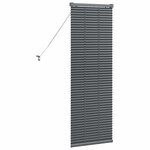 vidaXL Store de Fenêtre Gris foncé 80 x 130 cm Aluminium