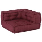 vidaXL Canapé modulaire 2 Pièces Marron 70 x 70 x 56 cm tissu