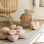 Panier de rangement en coton marron clair 34 x 54 x 50 cm