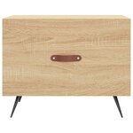vidaXL Tables basses 2 Pièces chêne sonoma 50x50x40 cm bois d'ingénierie