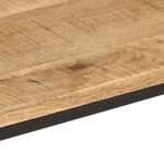 vidaXL Table console 90x30x75 cm bois de manguier massif brut et fer