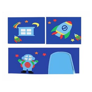 Rideau de lit Astro pour lit mi-hauteur