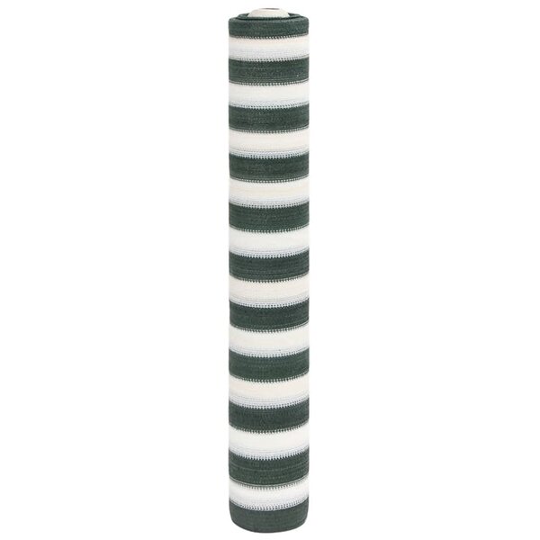 vidaXL Filet brise-vue vert et blanc 1 5x25 m PEHD 195 g/m²