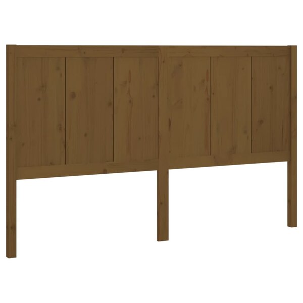 vidaXL Tête de lit Marron miel 205 5x4x100 cm Bois massif de pin