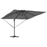 vidaXL Parasol 286 x 285 x 270 cm Aluminium
