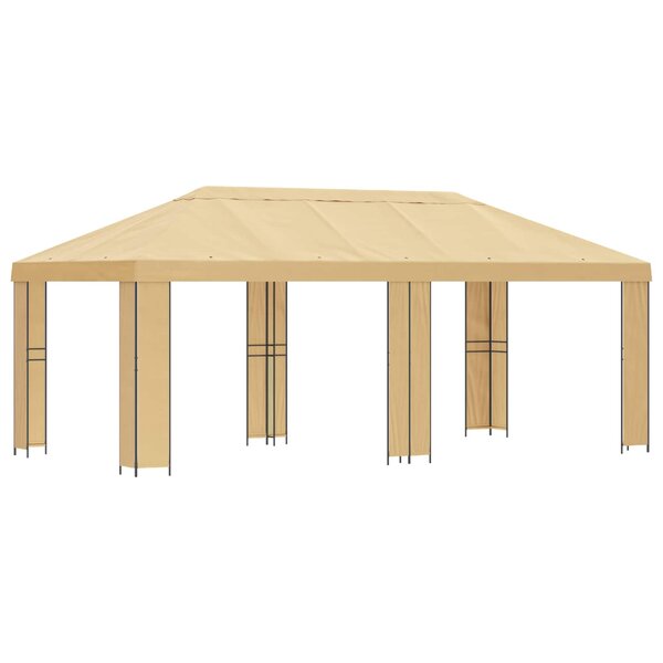 vidaXL Abri de jardin 6 x 3 m Crème Polyester et Acier 190