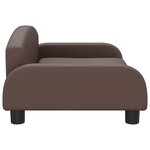 vidaXL Canapé pour enfants marron 70x45x30 cm similicuir