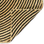 vidaXL Tapis Naturel et Noir 200 x 290 cm Jute