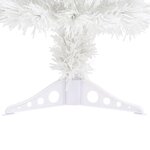 vidaXL Arbre de Noël artificiel pré-éclairé blanc 64 cm fibre optique