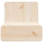 vidaXL Table de chevet avec tiroir 2 Pièces Marron 44 x 32 5 x 40 cm
