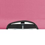 vidaXL Chaise longue pliable 2 places rose acier