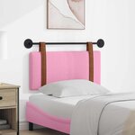 vidaXL Tête de lit suspendue Rose PU antique