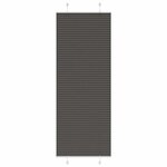 vidaXL Store plissé noir 80x200 cm largeur du tissu 79 4 cm polyester