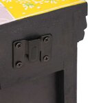 vidaXL Cabinet de chevet avec tiroir Multicolore 40 x 30 x 40 cm