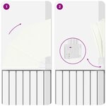 vidaXL Écran de confidentialité pour balcon Crème 115 x 115 cm tissu