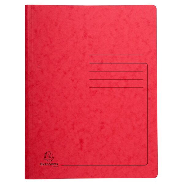Chemise De Classement À Ressort Carte Lustrée 355gm2 - A4 - Rouge - Exacompta