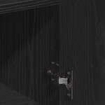 vidaXL Buffet avec tiroir Chêne noir 79 x 38 x 80 cm Bois d'ingénierie