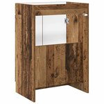 vidaXL Armoire sous évier de salle de bain Bois ancien