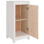 vidaXL Buffet blanc 39x35x80 cm bois massif de pin