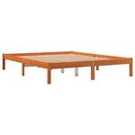 vidaXL Cadre de lit sans matelas cire marron 150x200cm bois pin massif