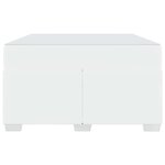 vidaXL Cadre de lit avec matelas Blanc 120 x 200 cm tissu