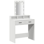 vidaXL Table de Toilette Blanc 79 x 41 x 140 cm Bois d'ingénierie