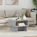 vidaXL Table basse Gris béton 48 x 46 x 35 cm Bois d'ingénierie