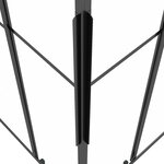 vidaXL Cabine de douche ESG dépoli 70x70x180 cm Noir