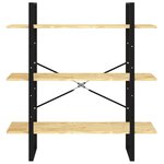 vidaXL Bibliothèque à 3 niveaux 100x30x105 cm Bois de pin massif
