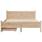 vidaXL Cadre de lit sans matelas 120x190 cm bois de pin massif